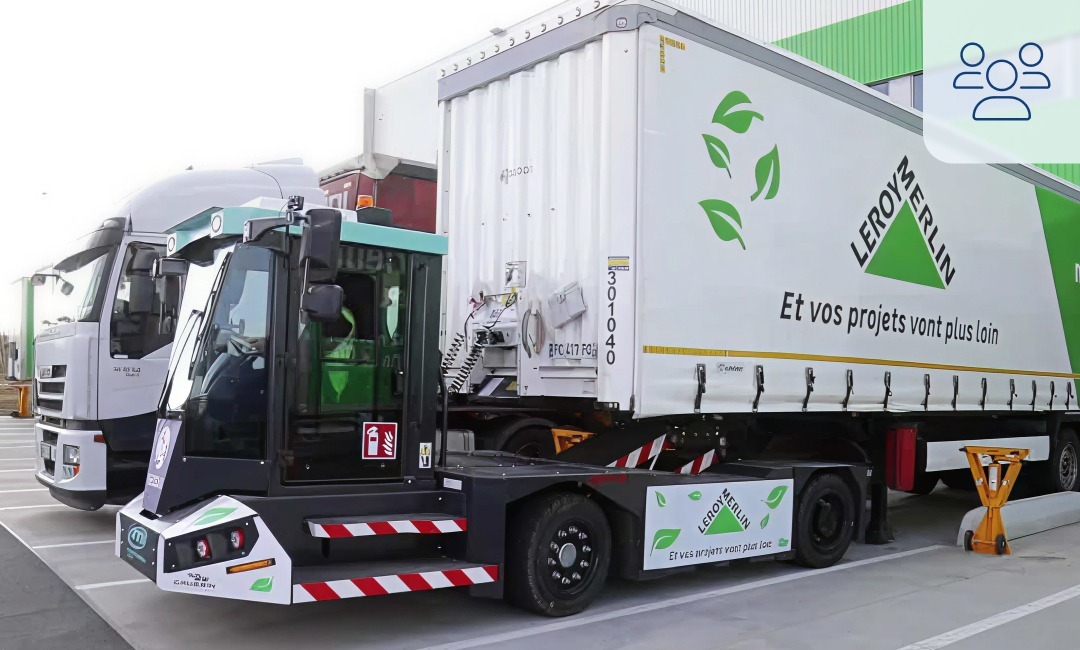 camion logistique leroy merlin